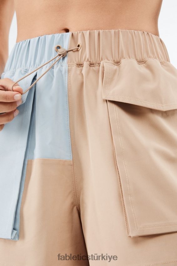 tr Fabletics kadınlar anastasia kargo kısa çöl/mavi taş 40R06B548