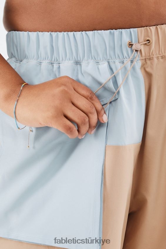 tr Fabletics kadınlar anastasia kargo kısa çöl/mavi taş 40R06B549