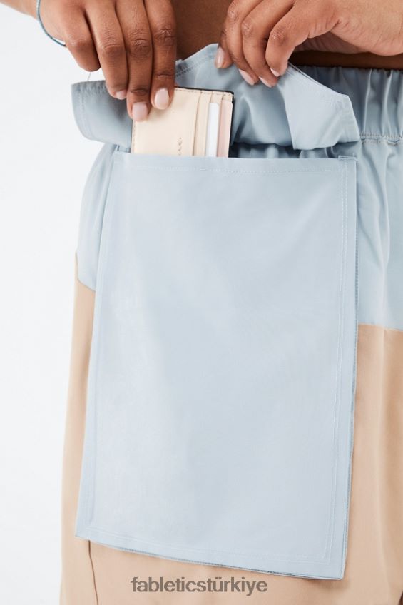 tr Fabletics kadınlar anastasia kargo kısa çöl/mavi taş 40R06B549