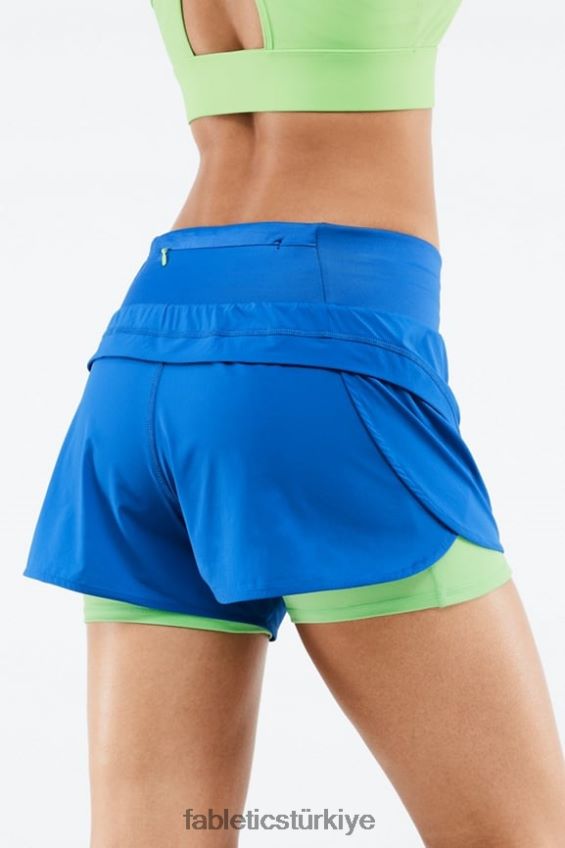 tr Fabletics kadınlar austyn kısa koşusu elektrik mavisi/muhabbet kuşu 40R06B571