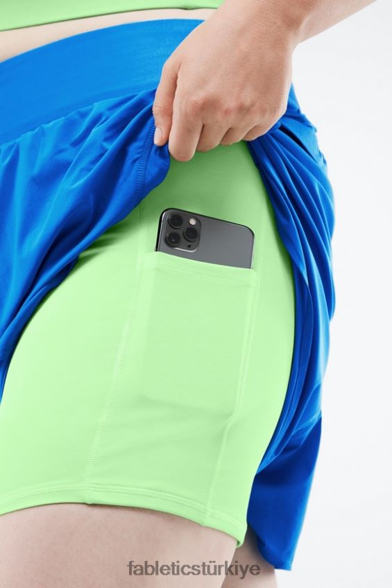 tr Fabletics kadınlar austyn kısa koşusu elektrik mavisi/muhabbet kuşu 40R06B572