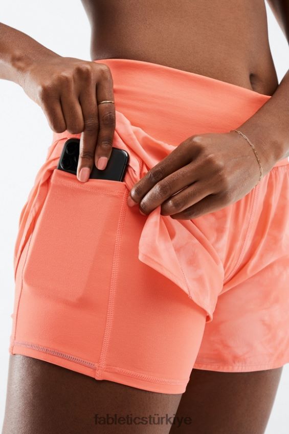 tr Fabletics kadınlar austyn kısa koşusu mercan puslu statik/yansıtıcı gümüş 40R06B570
