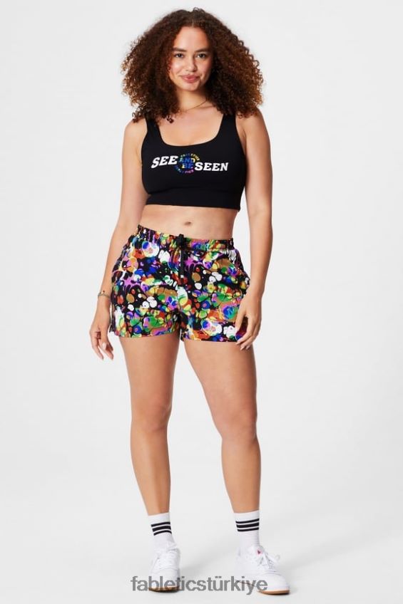 tr Fabletics kadınlar bir kısa 3\'\' merlot/çoklu 40R06B239