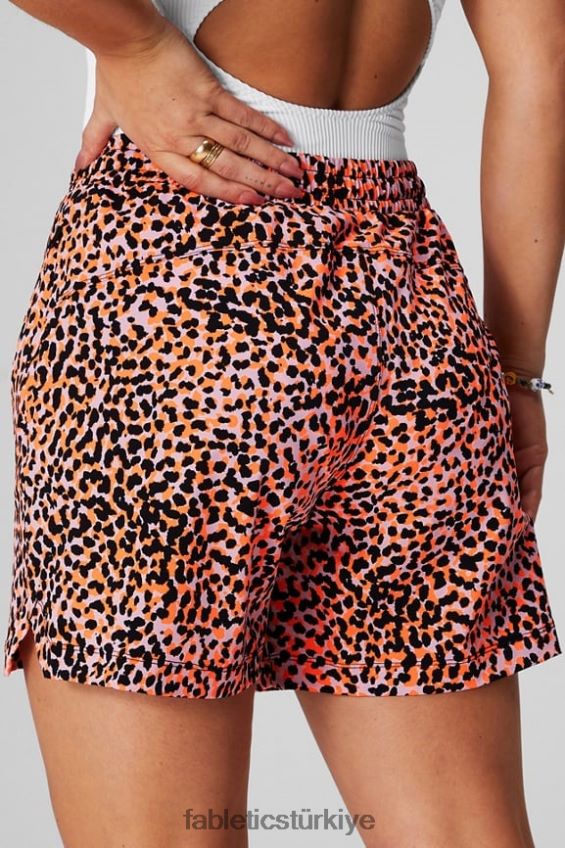 tr Fabletics kadınlar bir kısa 5\'\' siyah/cafe ole/bal sütü 40R06B237