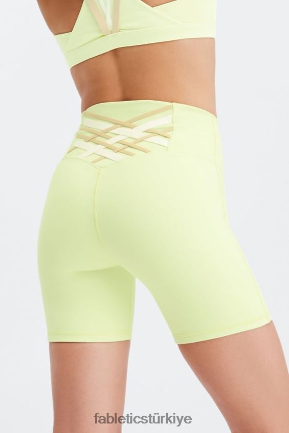tr Fabletics kadınlar boost powerhold yüksek belli 6'' kısa limon kreması/çoklu 40R06B414