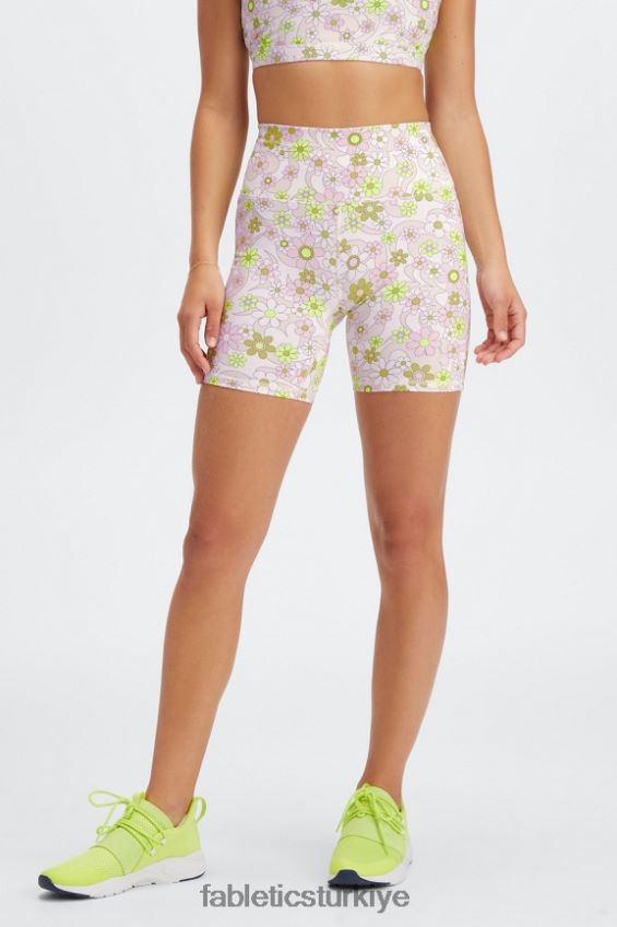 tr Fabletics kadınlar boost powerhold yüksek belli 6\'\' kısa retro çiçekli/peri 40R06B419
