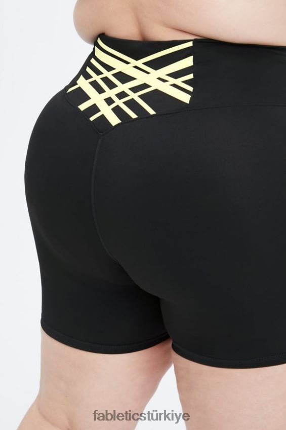 tr Fabletics kadınlar boost powerhold yüksek belli 6\'\' kısa siyah/limon kreması 40R06B422