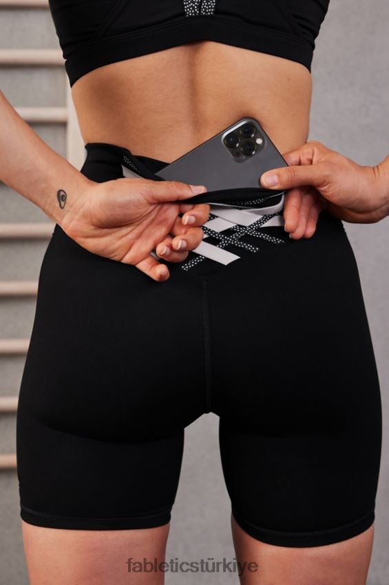 tr Fabletics kadınlar boost powerhold yüksek belli 6\'\' kısa siyah/mikro nokta 40R06B409
