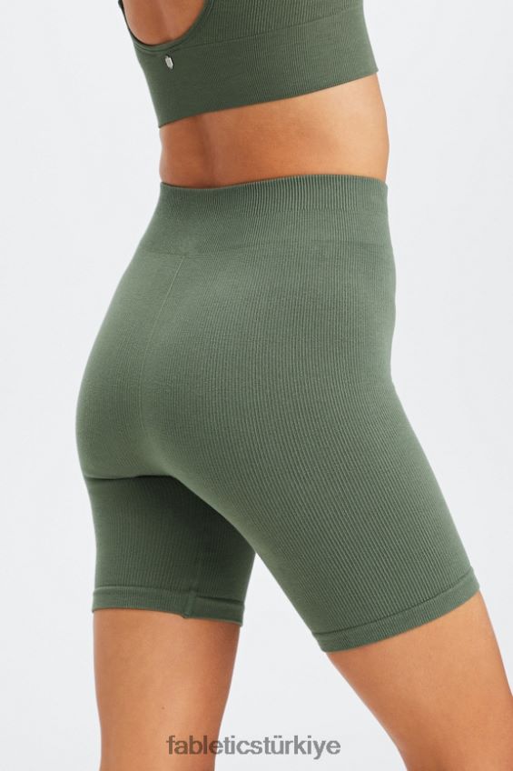 tr Fabletics kadınlar bulut dikişsiz yüksek belli 7" kısa benekli/siyah 40R06B446