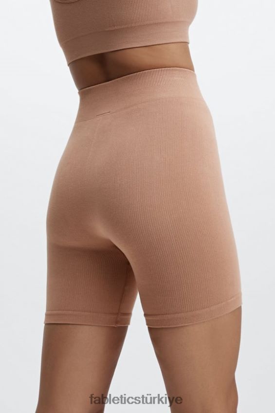tr Fabletics kadınlar bulut dikişsiz yüksek belli 7" kısa elektrikli kiraz/elektrikli kiraz mini leopar 40R06B447