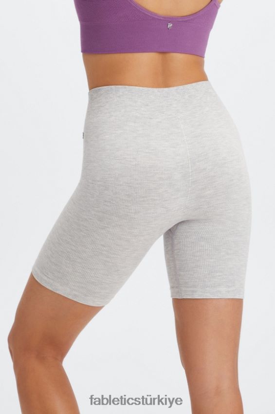 tr Fabletics kadınlar bulut dikişsiz yüksek belli 7\" kısa koyu kırmızı folyo yıldız tozu/altın 40R06B445