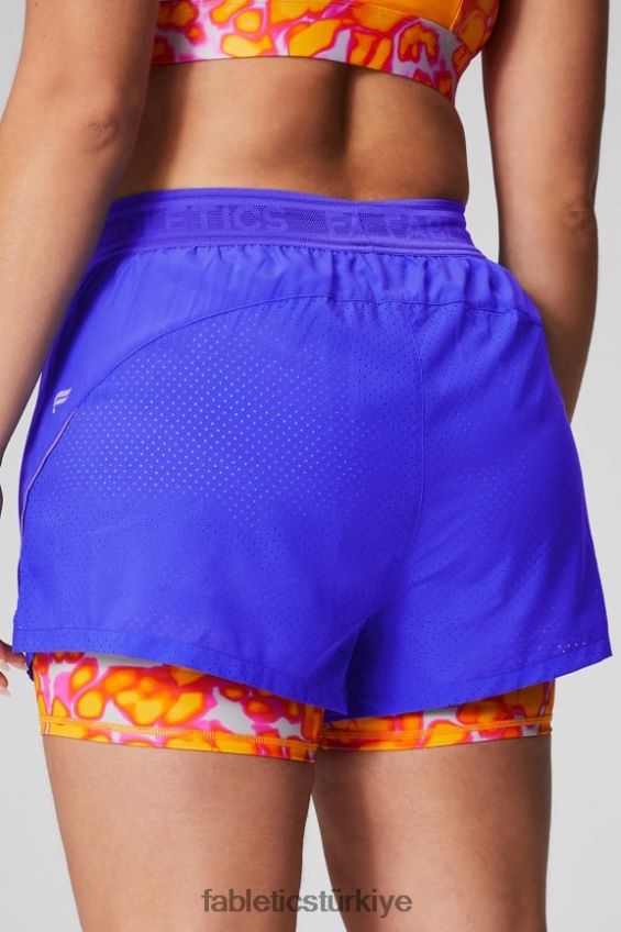 tr Fabletics kadınlar delikli çalışma 5\" kısa aşırı kraliyet/pembe kaçış yaz çılgınlığı/yansıtıcı gümüş 40R06B597