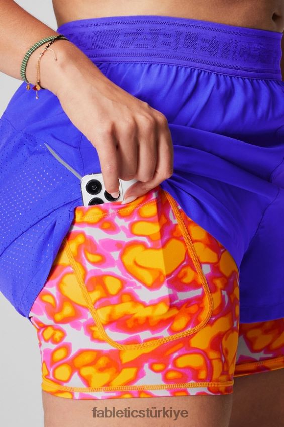 tr Fabletics kadınlar delikli çalışma 5\" kısa aşırı kraliyet/pembe kaçış yaz çılgınlığı/yansıtıcı gümüş 40R06B597