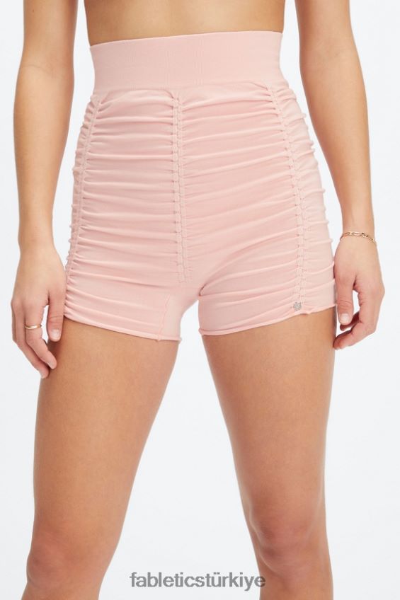 tr Fabletics kadınlar dikişsiz yüksek belli dantelli kısa tuğla/çoklu 40R06B396