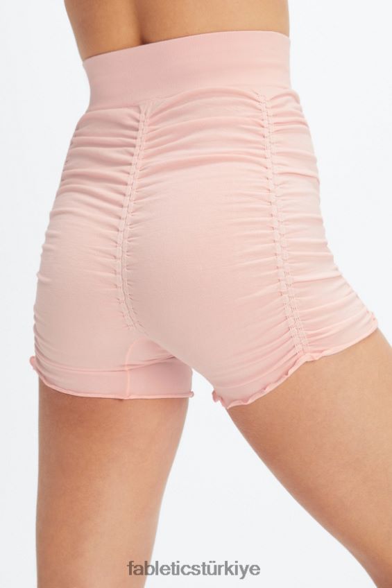 tr Fabletics kadınlar dikişsiz yüksek belli dantelli kısa tuğla/çoklu 40R06B396