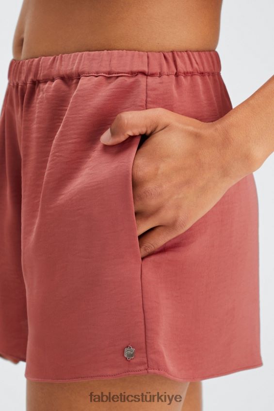 tr Fabletics kadınlar ekosatin uyku kısa huş ağacı/beton 40R06B496