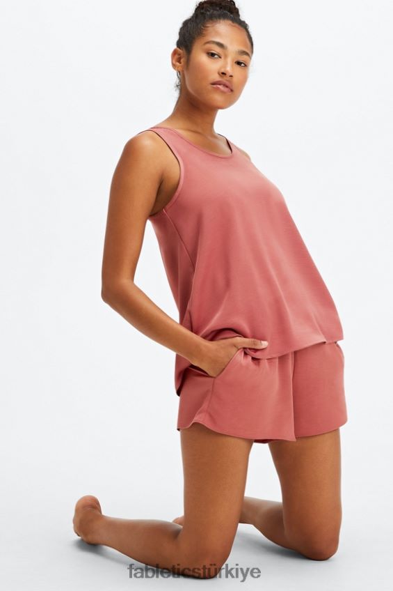 tr Fabletics kadınlar ekosatin uyku kısa huş ağacı/beton 40R06B496