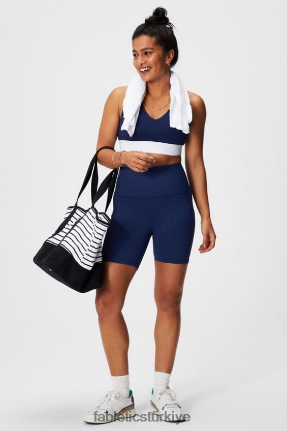 tr Fabletics kadınlar hareket halindeyken powerhold ultra hw 6\'\' kısa papatya tarlası kontrolü/derin donanma 40R06B391