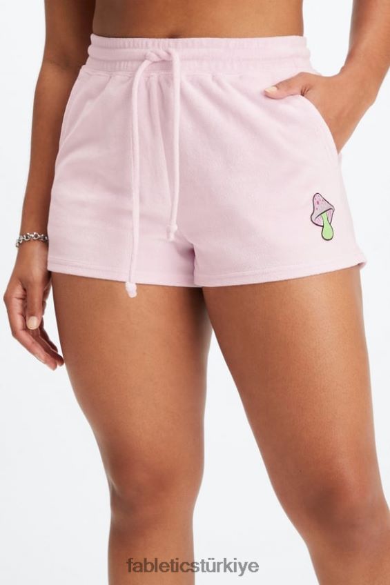 tr Fabletics kadınlar havlu terry mantar kısa vahşi kamuflaj/gaia 40R06B501