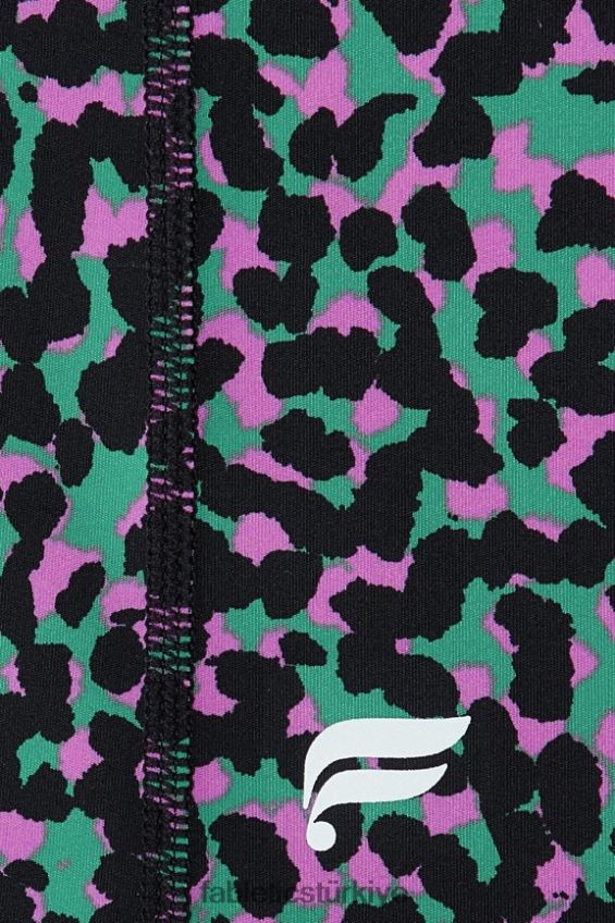 tr Fabletics kadınlar her yerde motion365+ yüksek belli 6\'\' kısa dalgalı çita/kireç şerbeti 40R06B617