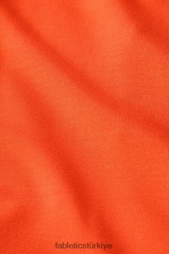 tr Fabletics kadınlar lüks havlu sweatshort tutku turuncusu/klasik beyaz 40R06B609