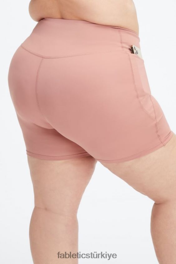 tr Fabletics kadınlar oasis pureluxe hw crossover 6\'\' kısa allık/pembe buttercream 40R06B319