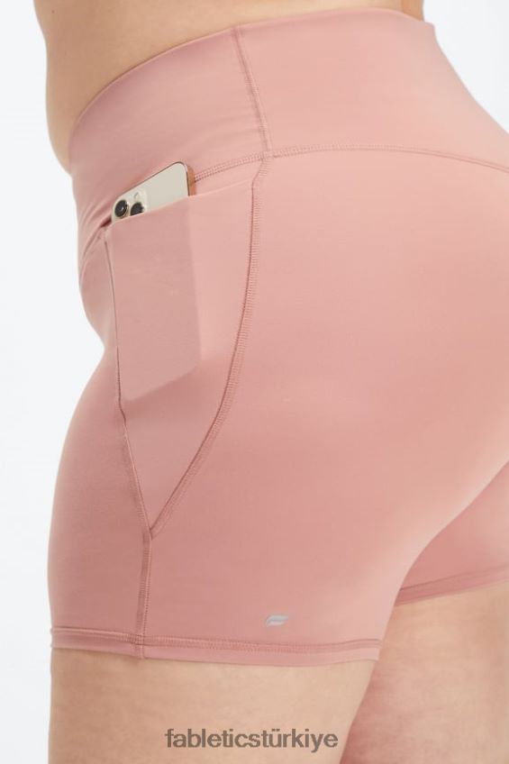 tr Fabletics kadınlar oasis pureluxe hw crossover 6\'\' kısa allık/pembe buttercream 40R06B319