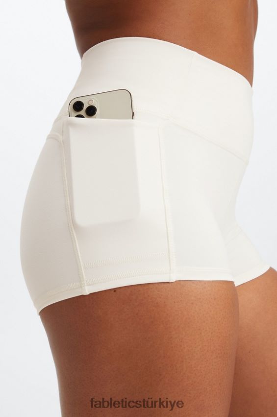 tr Fabletics kadınlar oasis pureluxe yüksek belli 2\'\' kısa beyaz/buz küpü çoklu 40R06B462