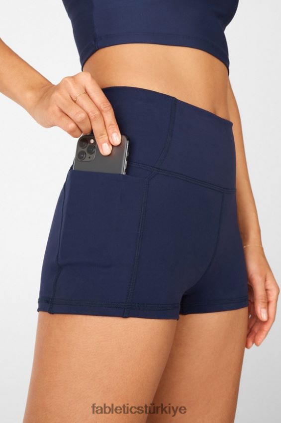 tr Fabletics kadınlar oasis pureluxe yüksek belli 2\'\' kısa şerbet/deniz kabuğu 40R06B466