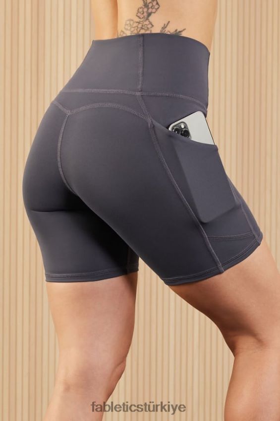 tr Fabletics kadınlar oasis pureluxe yüksek belli 6'' kısa 10 hayalet/siyah 40R06B286