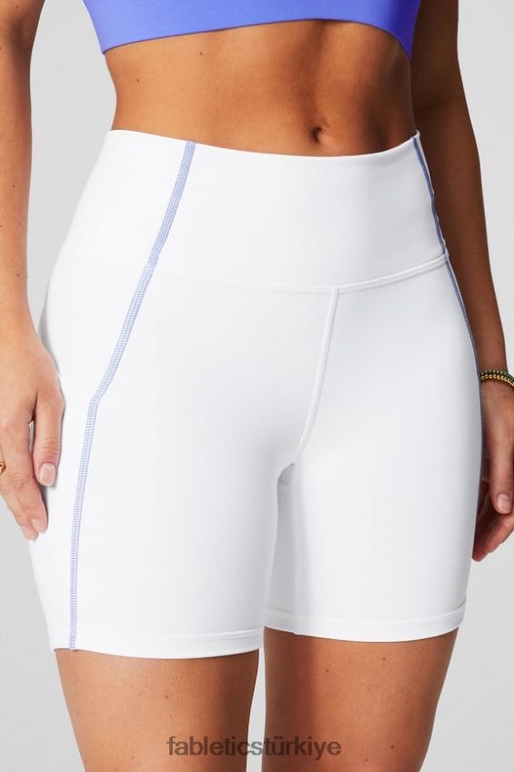 tr Fabletics kadınlar oasis pureluxe yüksek belli 6\'\' kısa 10 klasik beyaz/salyangozu zımbası 40R06B284