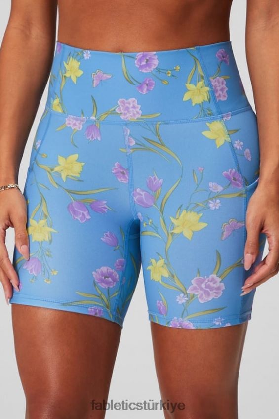 tr Fabletics kadınlar oasis pureluxe yüksek belli 6\'\' kısa 11 şenlik ateşi/gün batımı/kiraz patlaması 40R06B290
