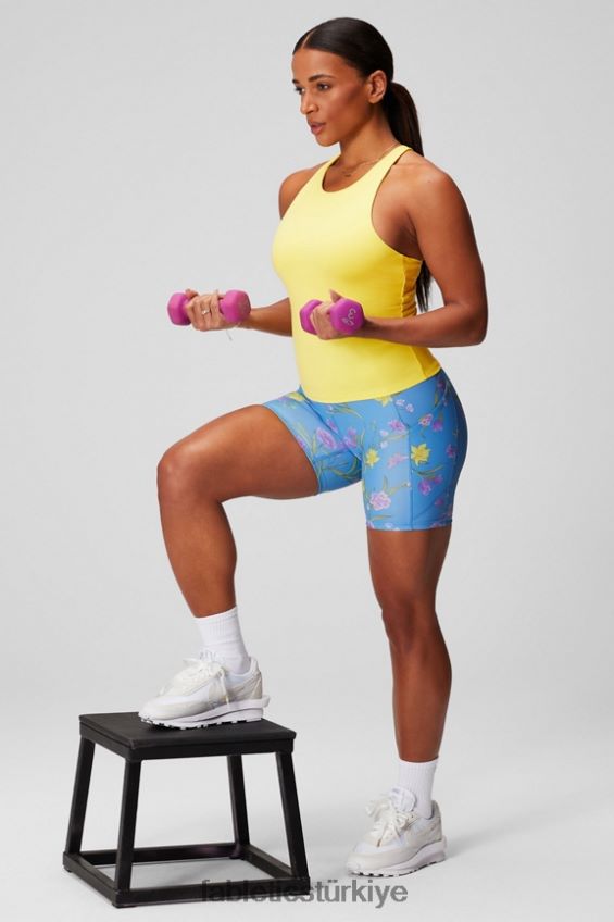 tr Fabletics kadınlar oasis pureluxe yüksek belli 6\'\' kısa 11 şenlik ateşi/gün batımı/kiraz patlaması 40R06B290