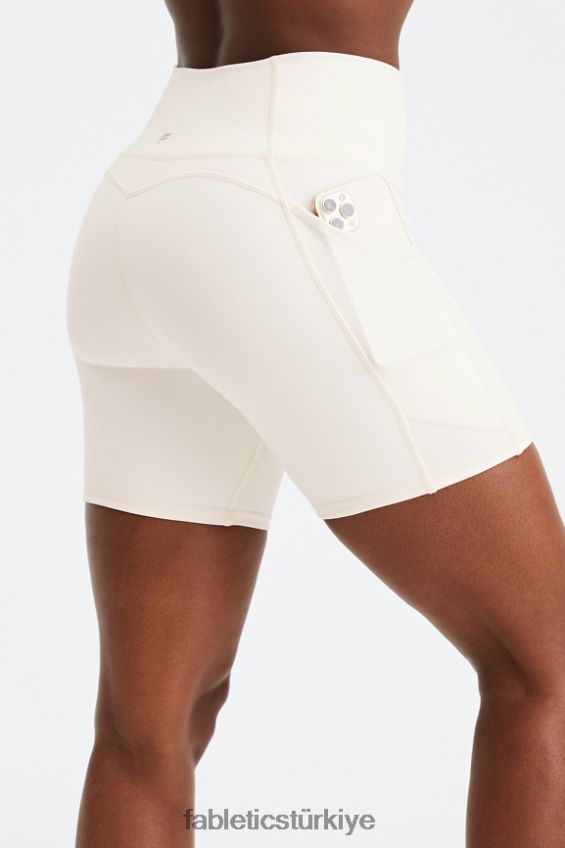 tr Fabletics kadınlar oasis pureluxe yüksek belli 6'' kısa 14 bermuda denizi / buzlanma 40R06B304