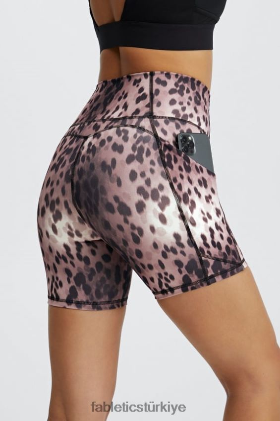 tr Fabletics kadınlar oasis pureluxe yüksek belli 6'' kısa 15 piscina/yansıtıcı gümüş 40R06B309