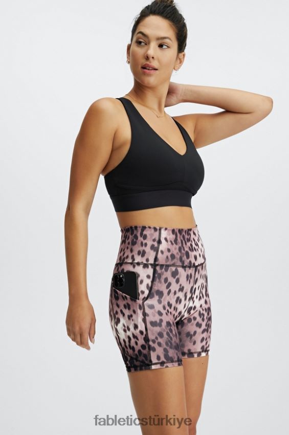 tr Fabletics kadınlar oasis pureluxe yüksek belli 6\'\' kısa 15 piscina/yansıtıcı gümüş 40R06B309
