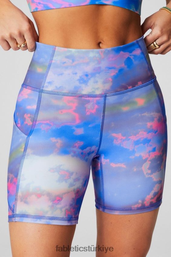 tr Fabletics kadınlar oasis pureluxe yüksek belli 6\'\' kısa 9 buz küpü/puslu iris logosu 40R06B282