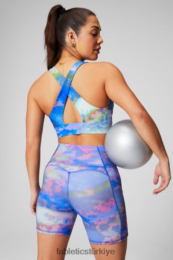 tr Fabletics kadınlar oasis pureluxe yüksek belli 6\'\' kısa 9 buz küpü/puslu iris logosu 40R06B282