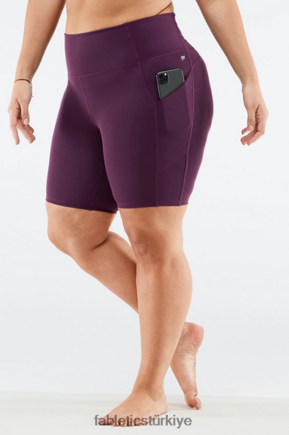 tr Fabletics kadınlar oasis yüksek belli cep kısa 9" driftscape/gök gürültüsü 40R06B527
