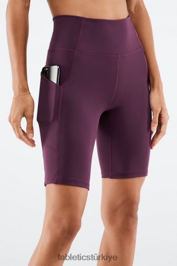 tr Fabletics kadınlar oasis yüksek belli cep kısa 9\" dut öpücüğü/limon kremi 40R06B526