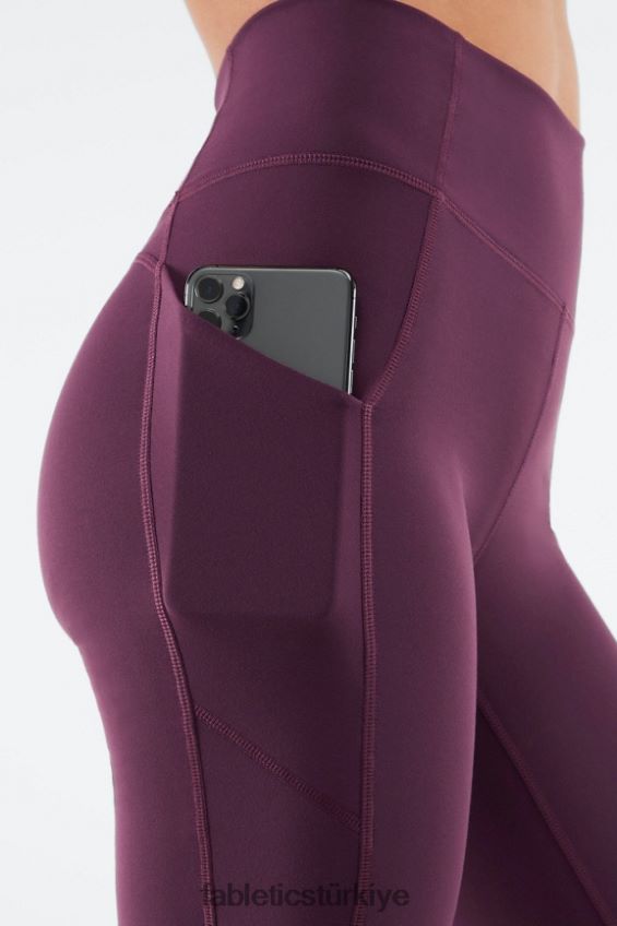 tr Fabletics kadınlar oasis yüksek belli cep kısa 9\" dut öpücüğü/limon kremi 40R06B526