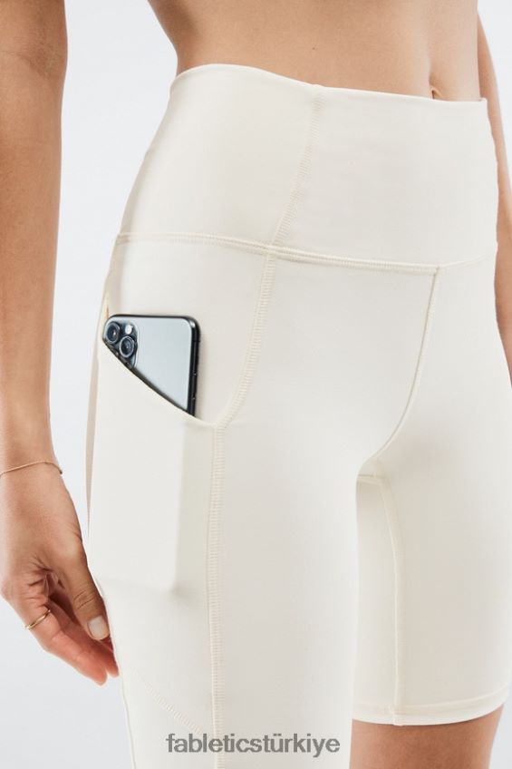 tr Fabletics kadınlar oasis yüksek belli cep kısa 9\" toprak/yeşil narenciye 40R06B524