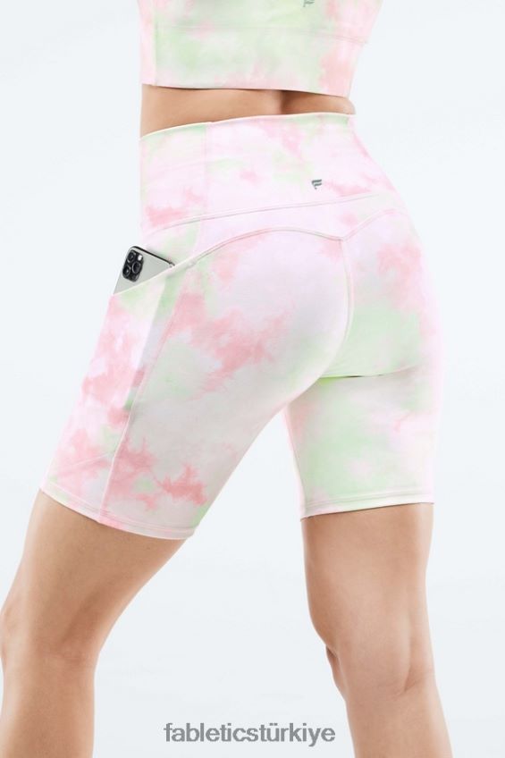 tr Fabletics kadınlar oasis yüksek belli cepli kısa 7\'\' beyaz/birlik 40R06B564