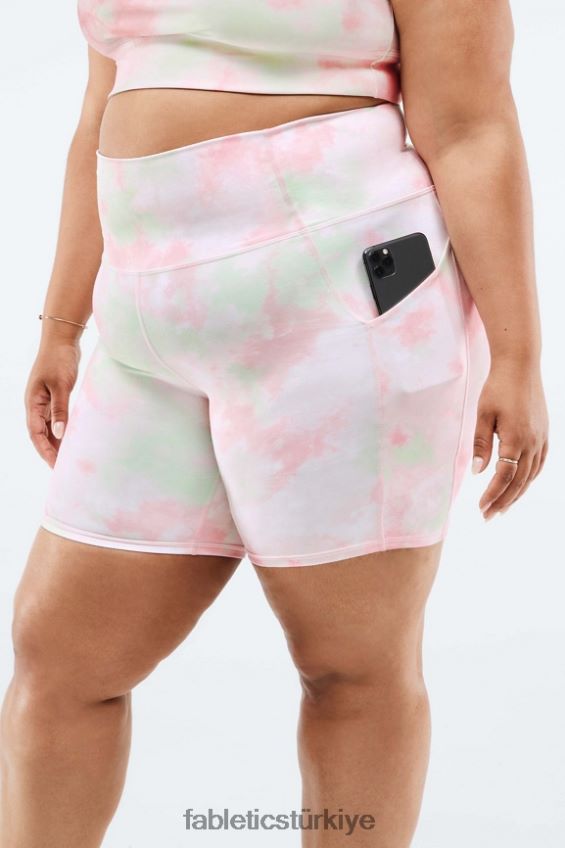 tr Fabletics kadınlar oasis yüksek belli cepli kısa 7\'\' beyaz/birlik 40R06B565