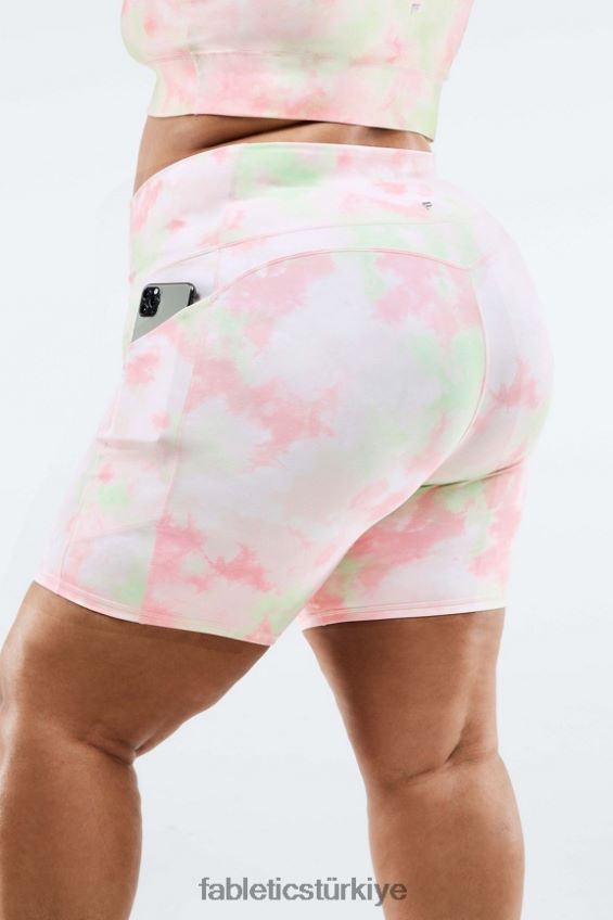 tr Fabletics kadınlar oasis yüksek belli cepli kısa 7\'\' beyaz/birlik 40R06B565