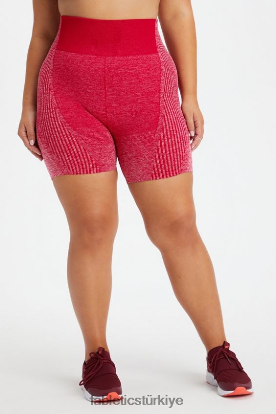 tr Fabletics kadınlar ombre dikişsiz ultra yüksek belli 6" kısa koyu tatlı kiraz/yumuşak kabuk 40R06B406