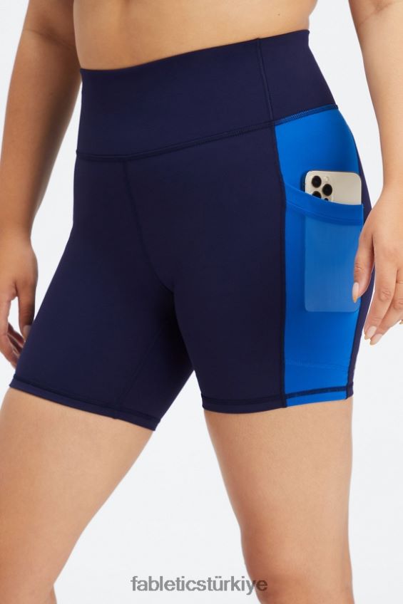 tr Fabletics kadınlar on-the-go powerhold yüksek belli 6'' kısa 5 koyu lacivert/elektrik mavisi 40R06B249