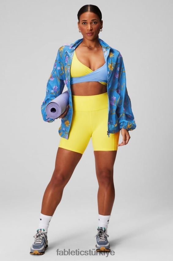 tr Fabletics kadınlar on-the-go powerhold yüksek belli 6\'\' kısa 5 mozaik/yansıtıcı logo 40R06B251