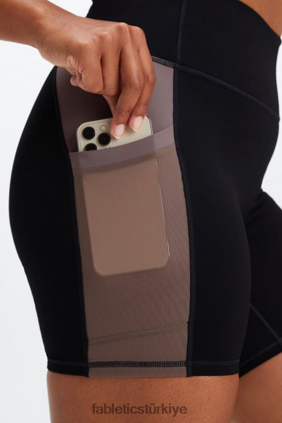 tr Fabletics kadınlar on-the-go powerhold yüksek belli 6\'\' kısa 7 siyah/dumanlı 40R06B259
