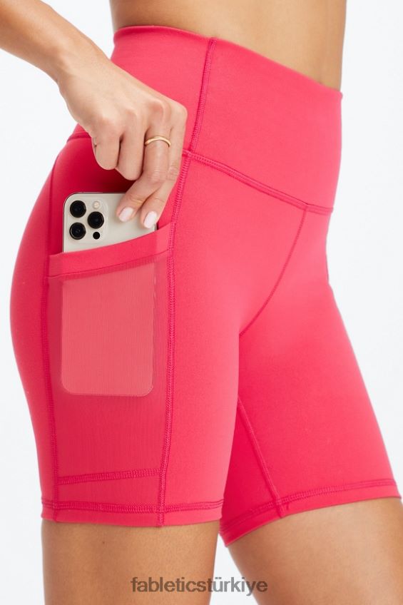 tr Fabletics kadınlar on-the-go powerhold yüksek belli 6\'\' kısa 8 gül kili/tropikal su 40R06B263